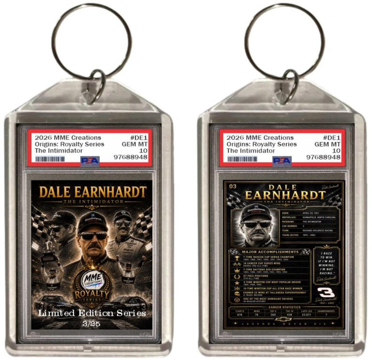 2634 Dale Earnhardt Zoom Art | Royalty Series Matched Number Set Limited to /25