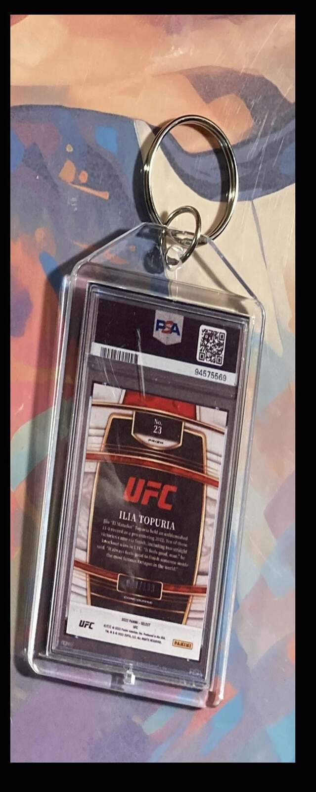 3096 Ilia Topuria 2022 Panini Select Blue Prizm