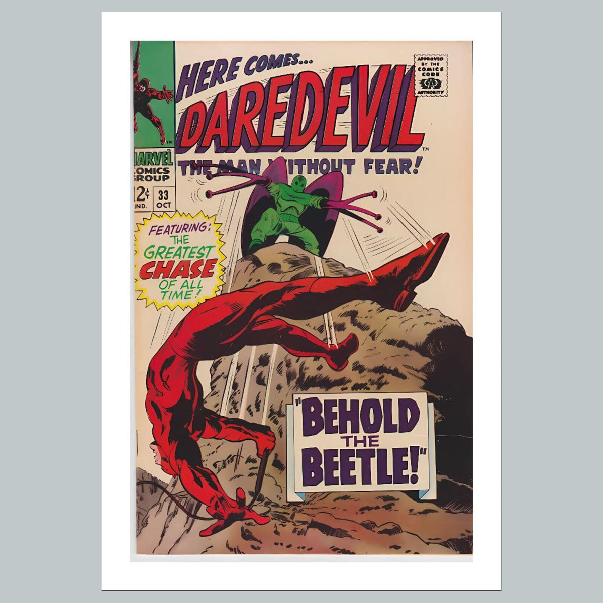 2007 Daredevil 8x10 Glossy Photo Comic Book Cover Fast-Secure Shipping