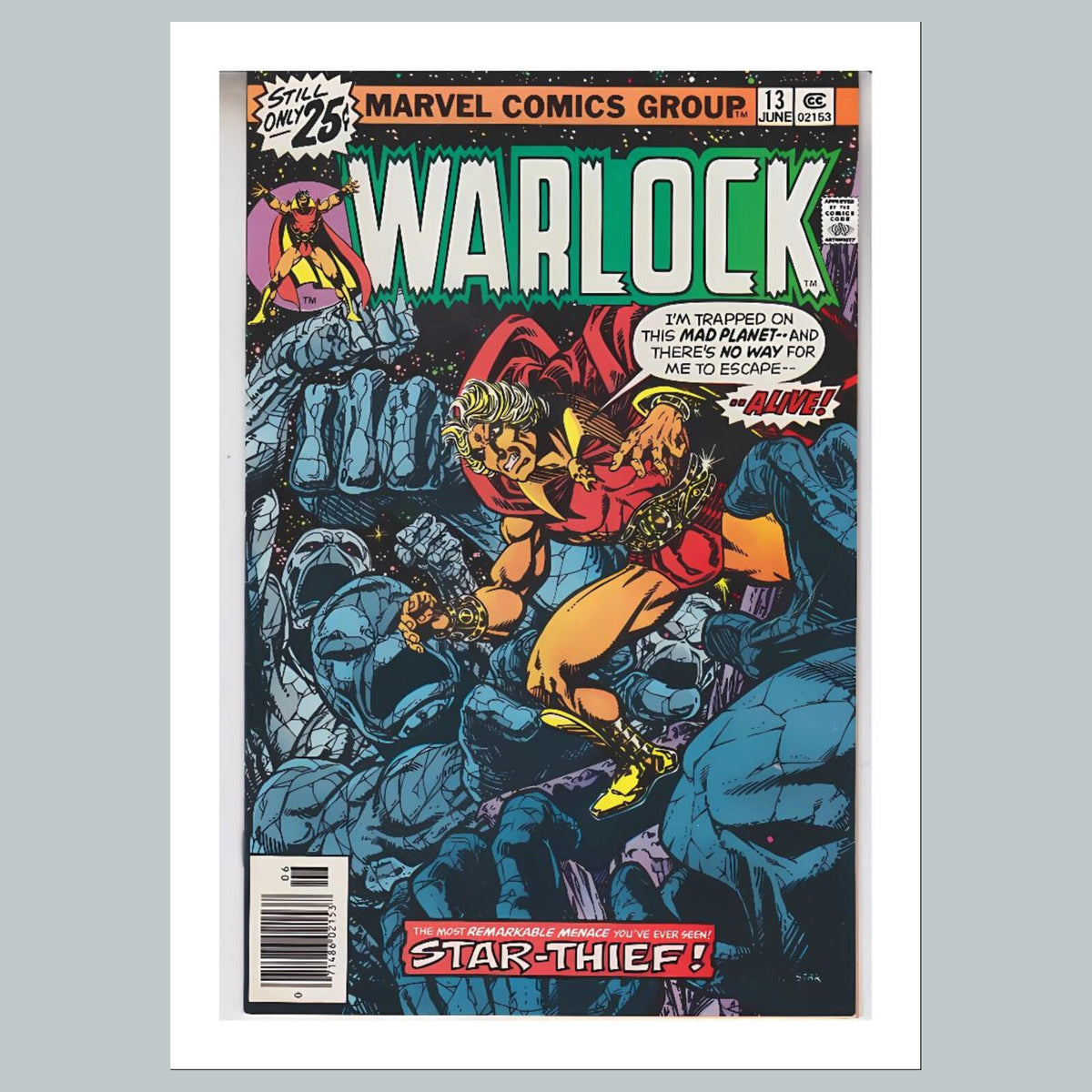 2505 Warlock 8x10 Glossy Photo Comic Book CoverFast-Secure Shipping
