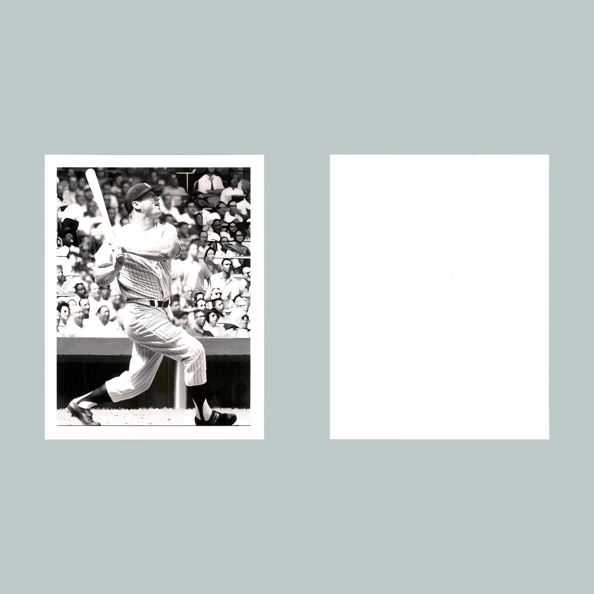 0100 P -8X10 Mickey Mantle B - W Swinging Glossy Photo Fast Shipping BBL
