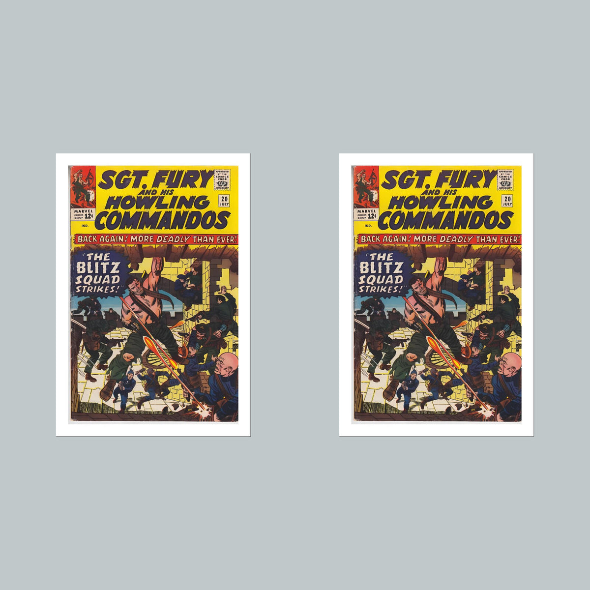 2382 Sgt Fury 8x10 Glossy Photo Comic Book Cover Fast-Secure Shipping