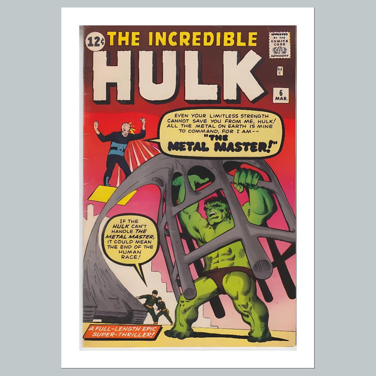 2144 Hulk 8x10 Glossy Photo Comic Book Cover Fast-Secure Shipping