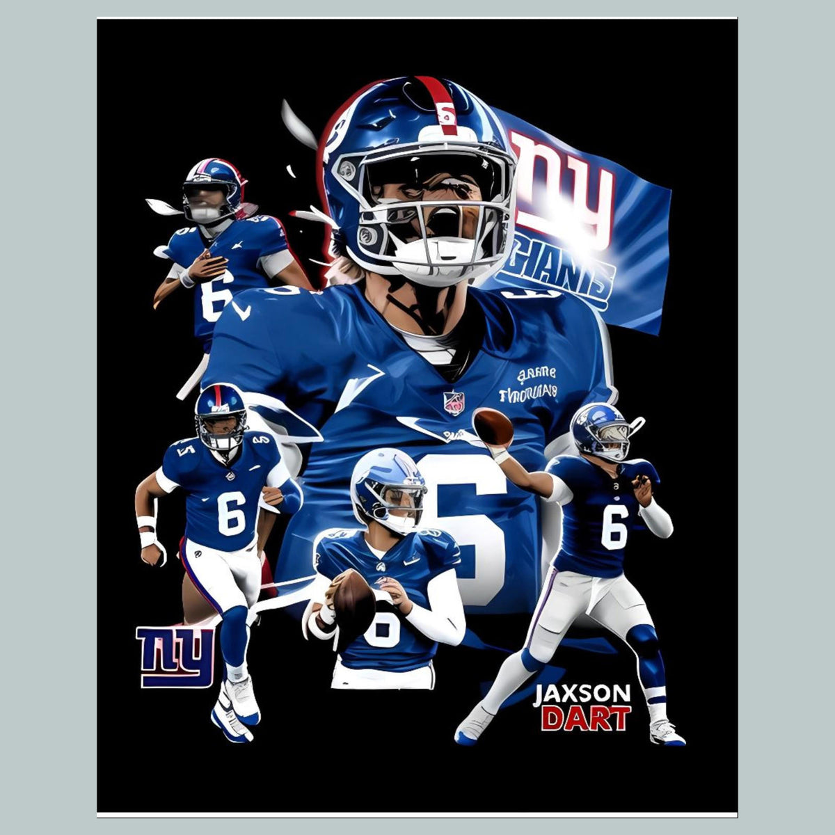 0825 8X10 Jaxson Dart Montage Glossy Photo Fast-Secure Shipping FBL