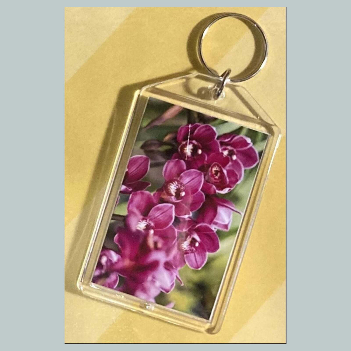 3699 Orchids Acrylic Keychain | Floral Keychain | Flower Lover Gift