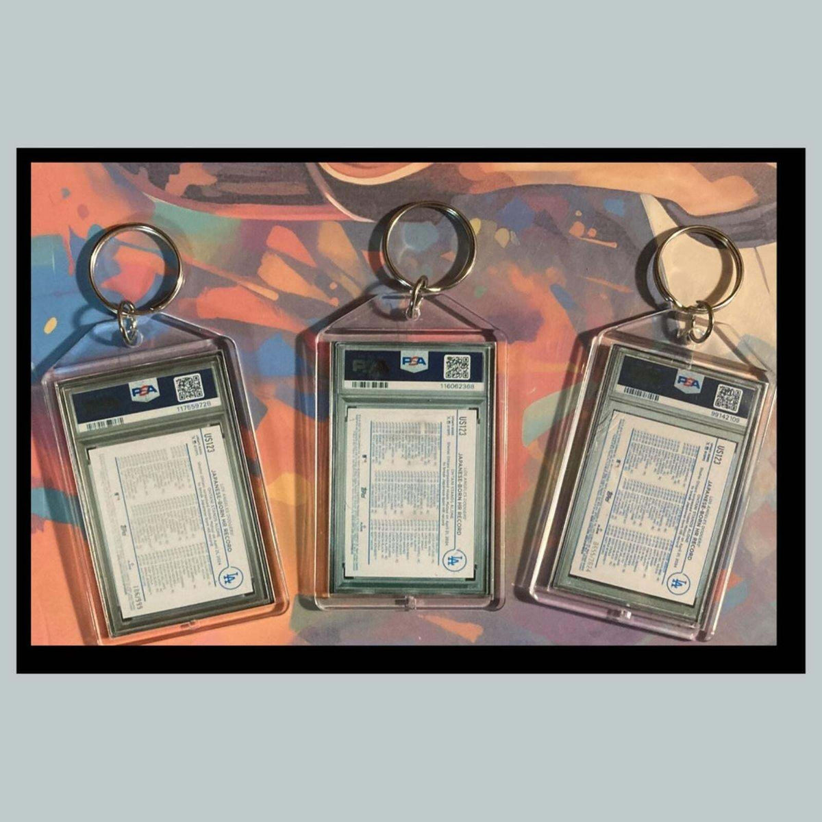 3436B Shohei Ohtani 3 Pack Bundle -3 Different Custom Novelty Keychains - Gift