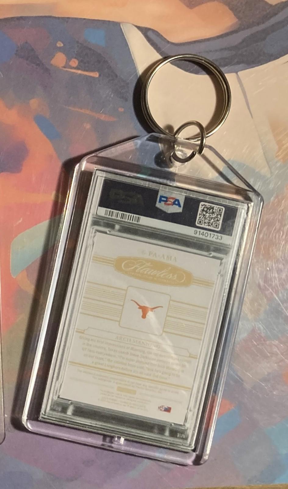 3497 Arch Manning 2024 Panini Prizm Student Orientation Green Pulsar Keychain