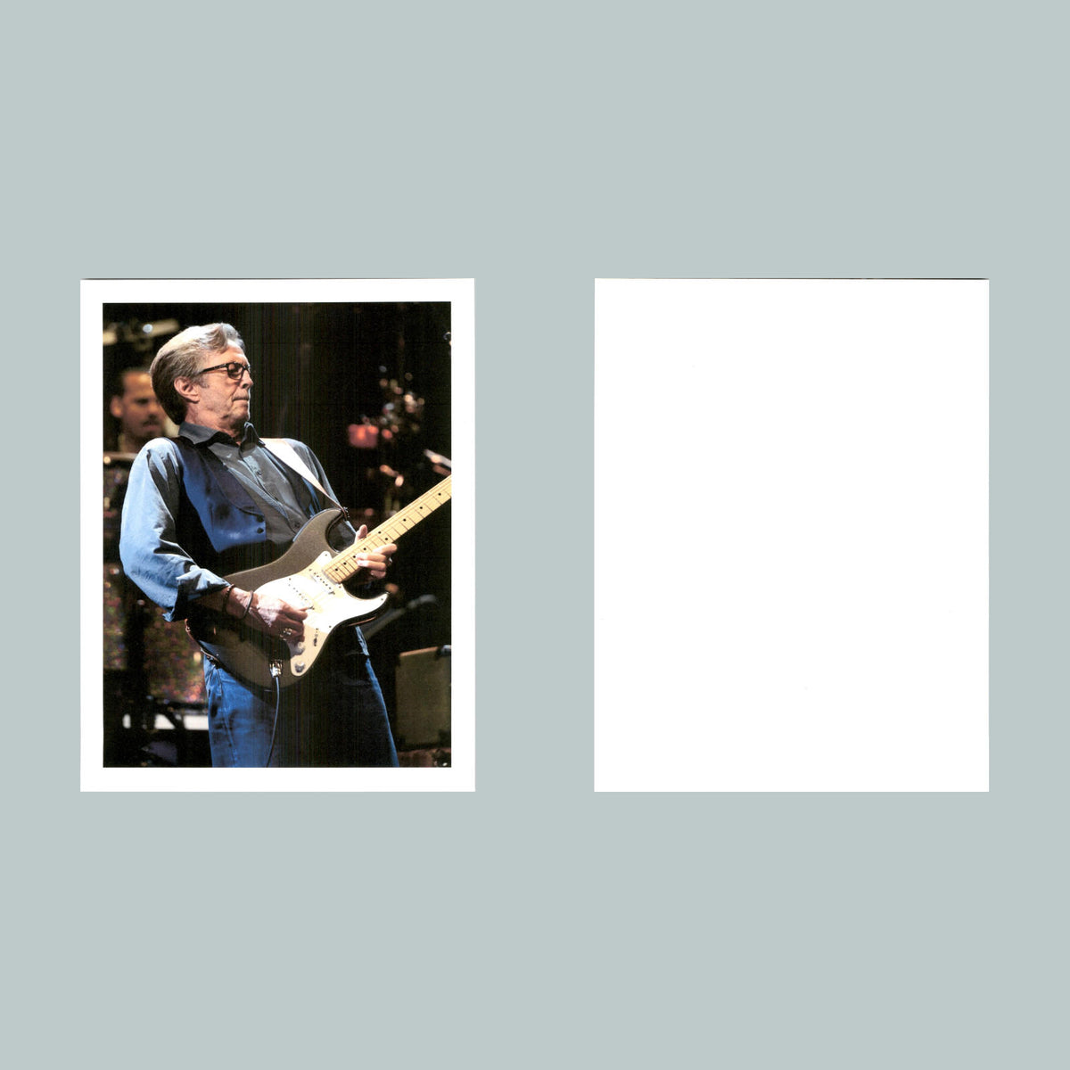 0056 P -8X10 Eric Clapton Blue Shirt Glossy Photo Fast-Secure Shipping