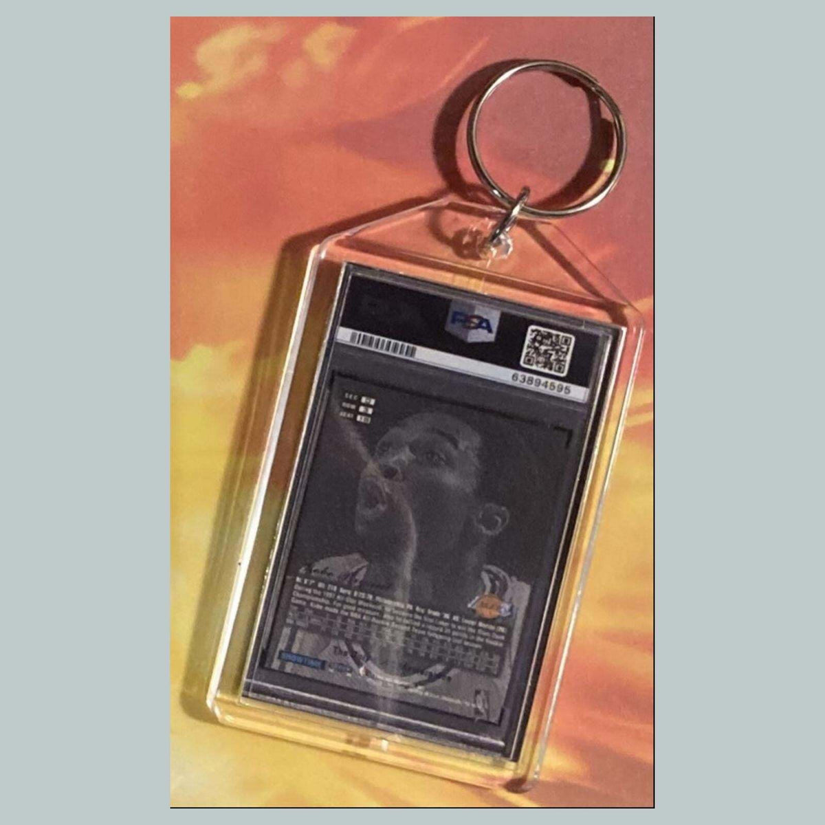 3691 Kobe Bryant 1997 Flair Showcase Masterpiece Custom Hand Made Keychain
