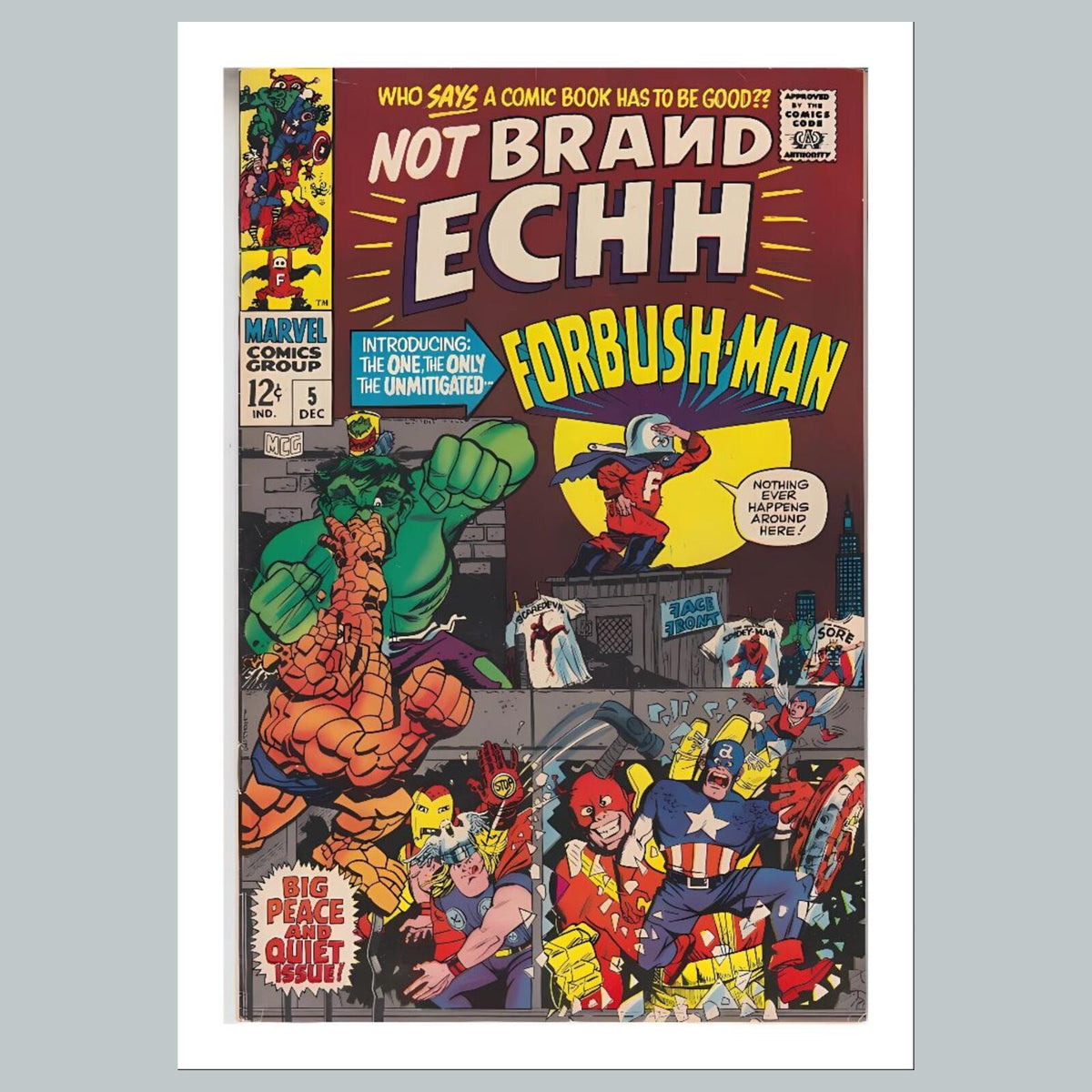 2218 Not Brand Echh 8x10 Glossy Photo Comic Book Cover Fast-Secure Ship