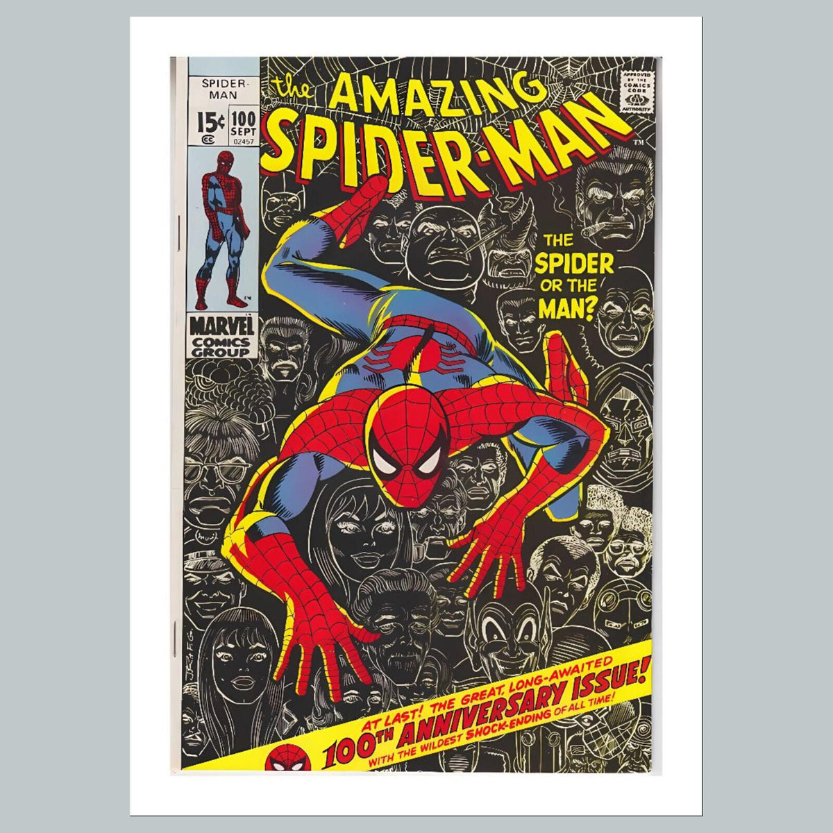 1840 Amazing Spider-Man 8x10 Glossy Photo Comic Book Cover Fast-Secure Shipping