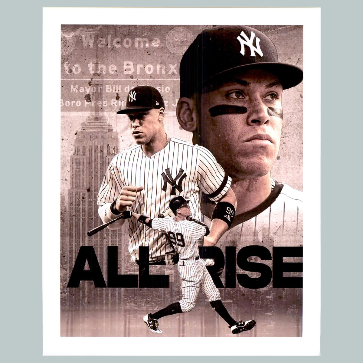 0546 P-8X10 Aaron Judge-All Rise Glossy Photo Fast-Secure Shipping BBL