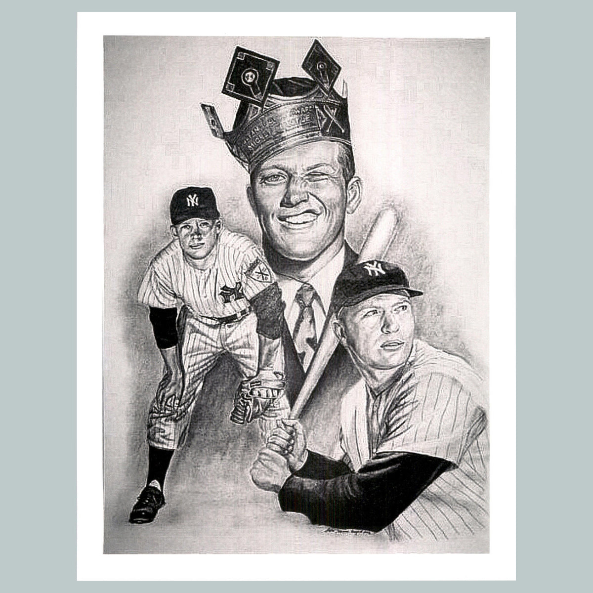 0055 P -8X10 Mickey Mantle King Glossy Photo Fast-Secure Shipping BBL