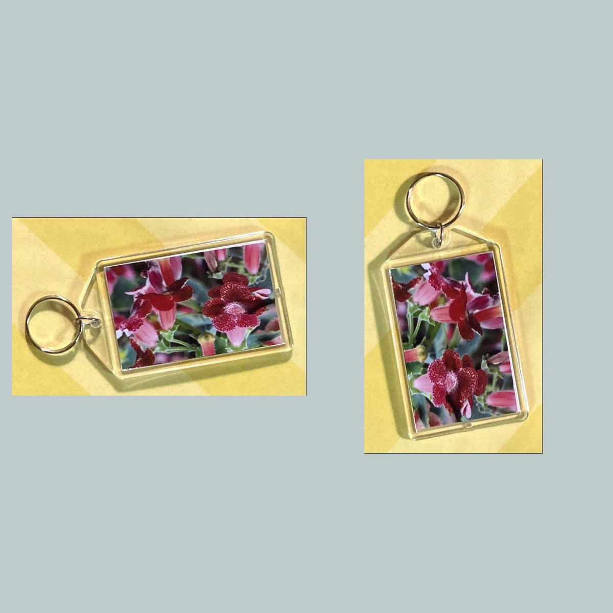 3702 Kohleria Acrylic Keychain | Floral Keychain | Flower Lover Gift