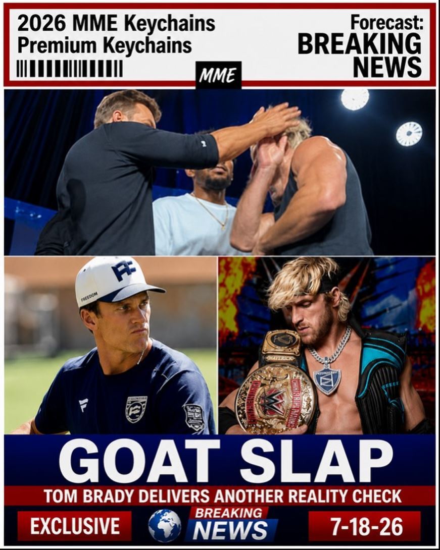 3957 Tom Brady 8X10 Print Breaking News! Slaps Logan Paul Alt Version 4