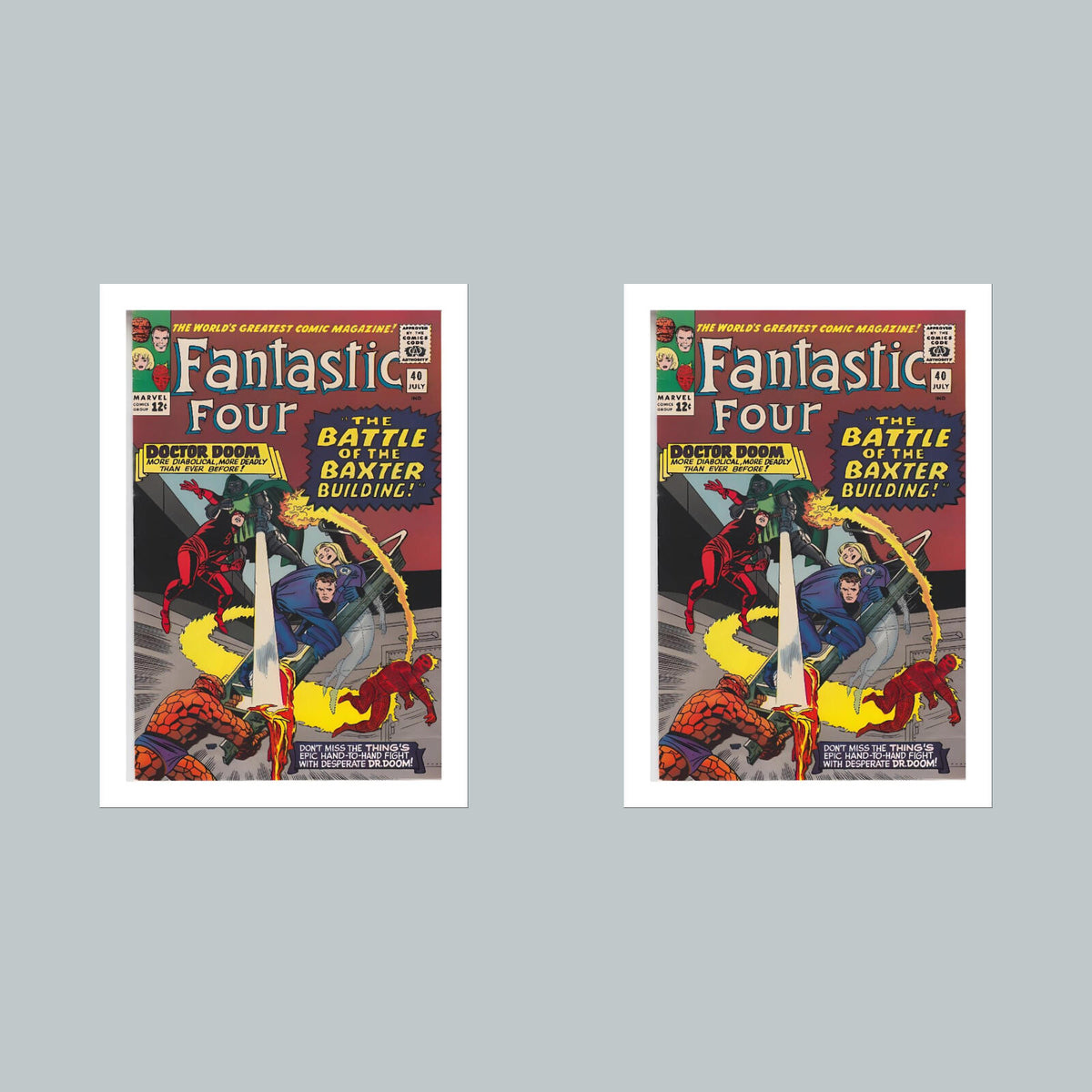 1983 Fantastic Four 8x10 Glossy Photo Comic Book Cover Fast-Secure Shipping