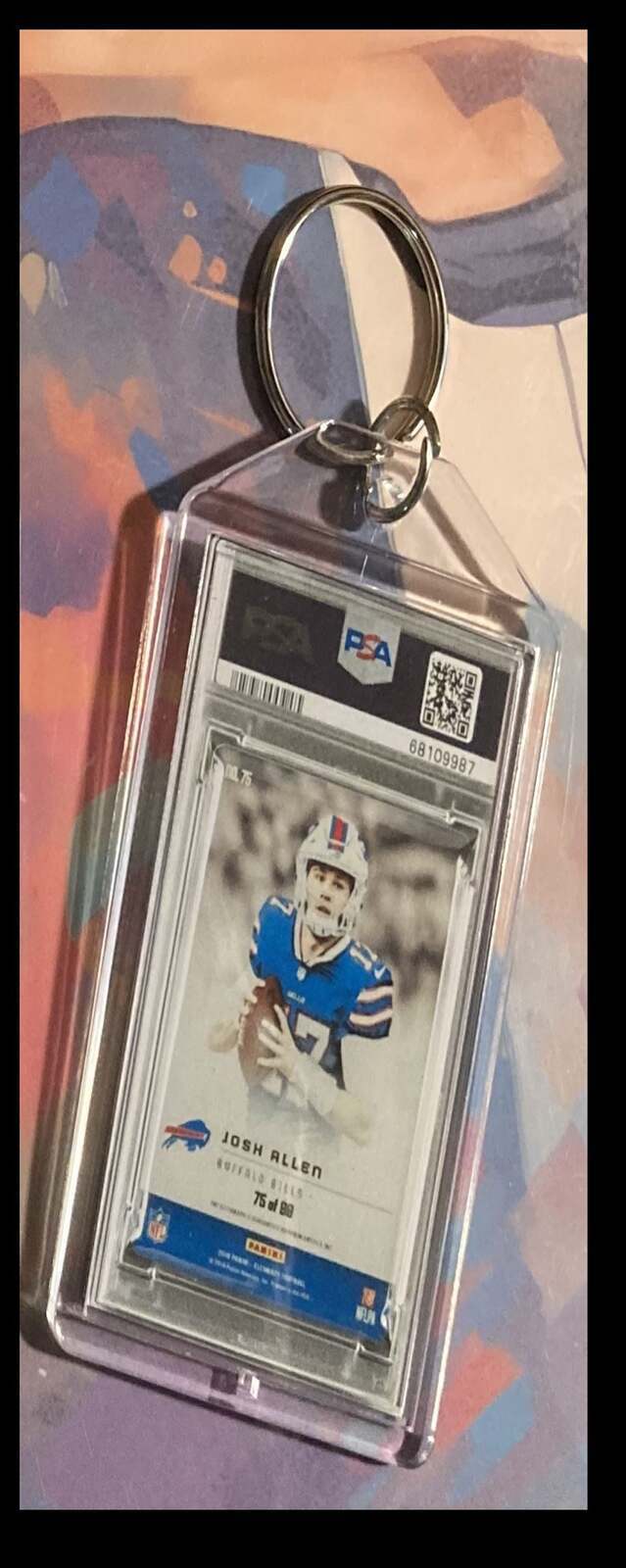 3225 Josh Allen 2018 Panini Elements Auto Keychain