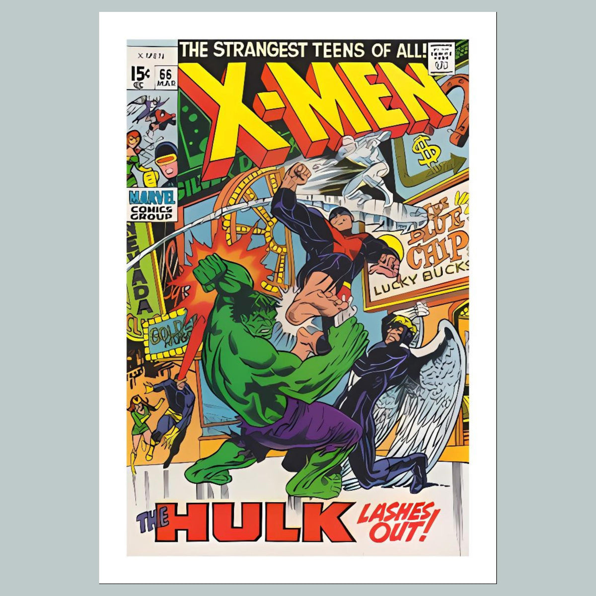 1598 X-Men March 1970 8x10 Glossy Photo Comic Book Cover