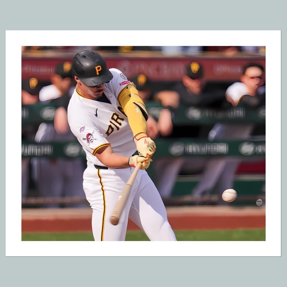 1574 8x10 Glossy Photo Konnor Griffin Debut 1st Hit Game Fast-Secure Shipping