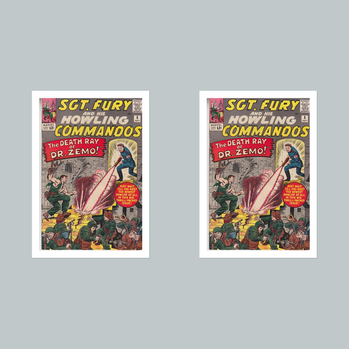 2399 Sgt Fury 8x10 Glossy Photo Comic Book Cover Fast-Secure Shipping