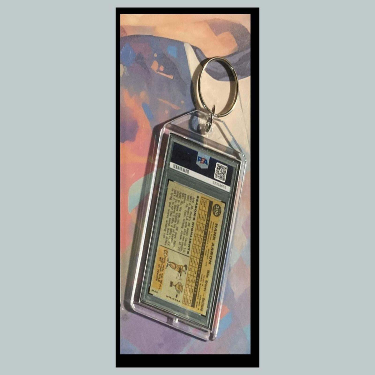 3440 Hank Aaron 1960 Custom Hand Made Novelty Keychain - Makes A Great Gift