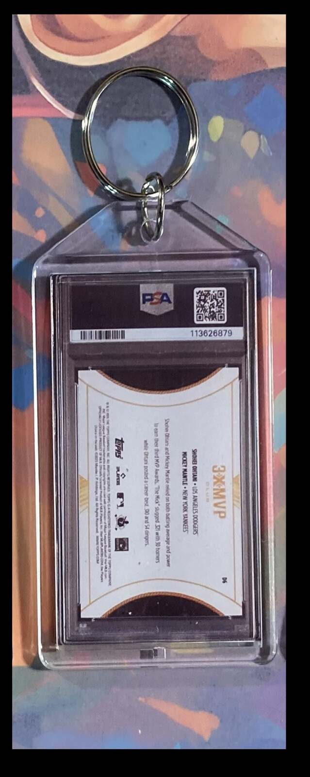 3127 Shohei Ohtani/Mickey Mantle 2025 Topps Welcome To The Club Keychain