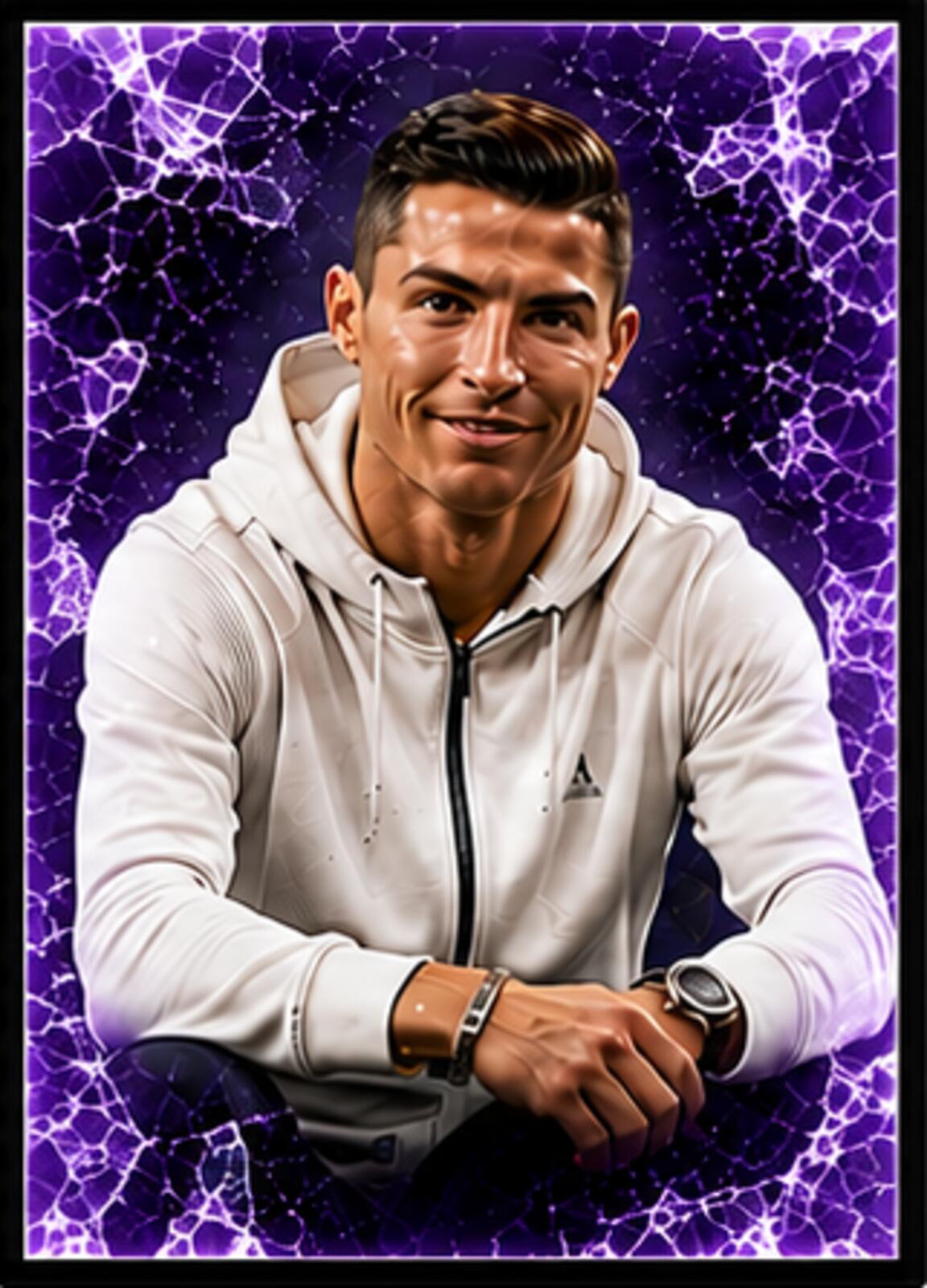 2629 Cristiano Ronaldo Zoom Art | Ice Capades Multi Color 5 Glossy Prints Set