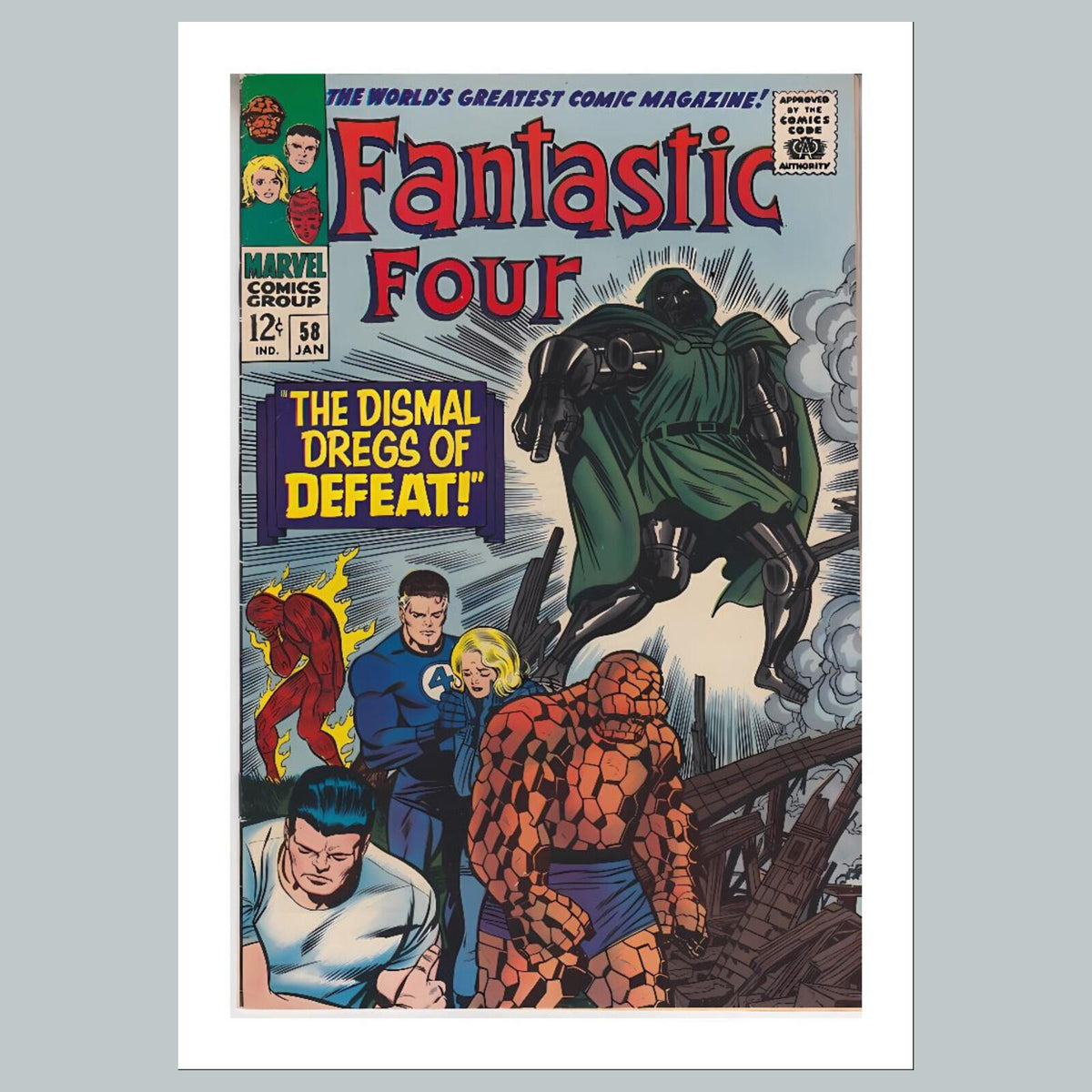 2133 Fantastic Four 8x10 Glossy Photo Comic Book Cover Fast-Secure Shipping