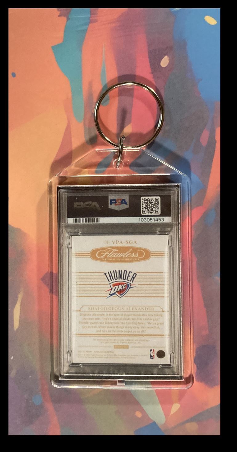 3078 Joe Burrow 2020 Panini Immaculate Rookie Patch Auto Custom Keychain