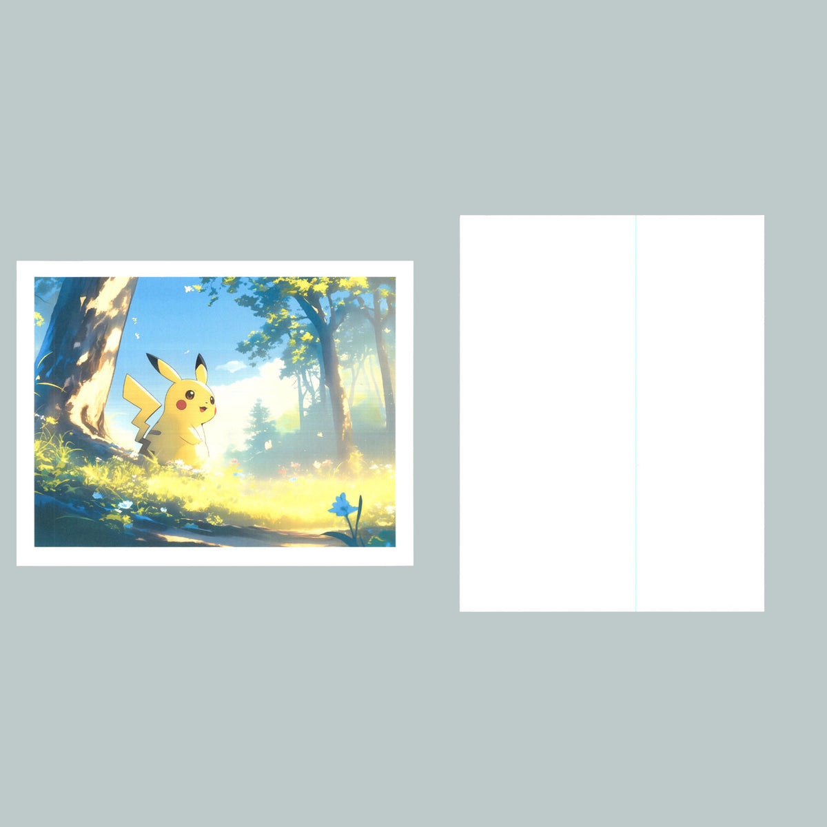 0366 P -8X10 Pokemon Pikachu Yellow in Park Glossy Photo Fast-Secure Shipping MS