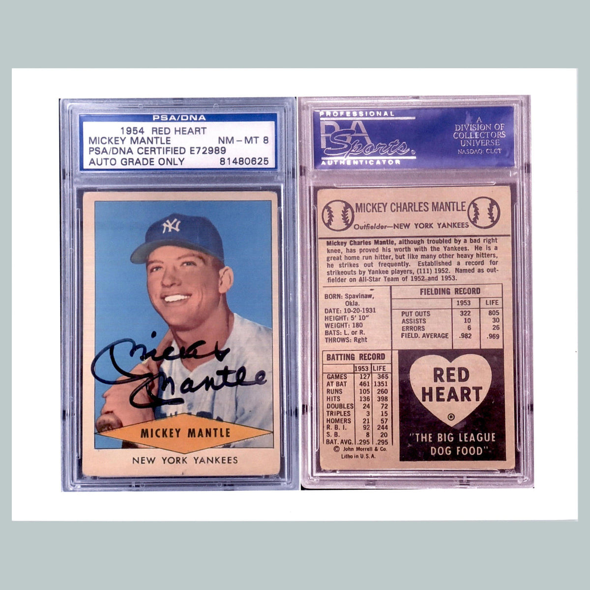 1610 8x10 Glossy Photo Mickey Mantle Fast Secure Shipping BBL