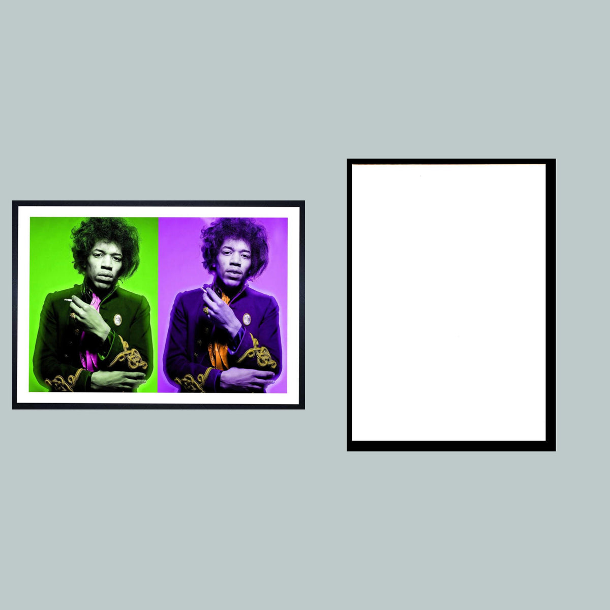 1211 Jimi Hendrix Green Purple 8x10 Glossy Photo - Fast Shipping MS