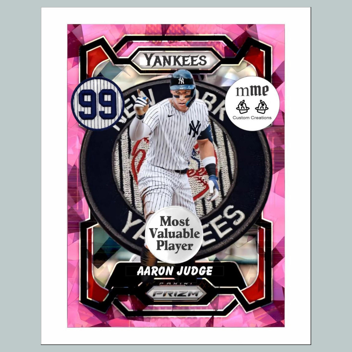 1124 P Aaron Judge Pink Ice Mockup 8x10 Glossy Photo - Fast-Secure Shipping BBL