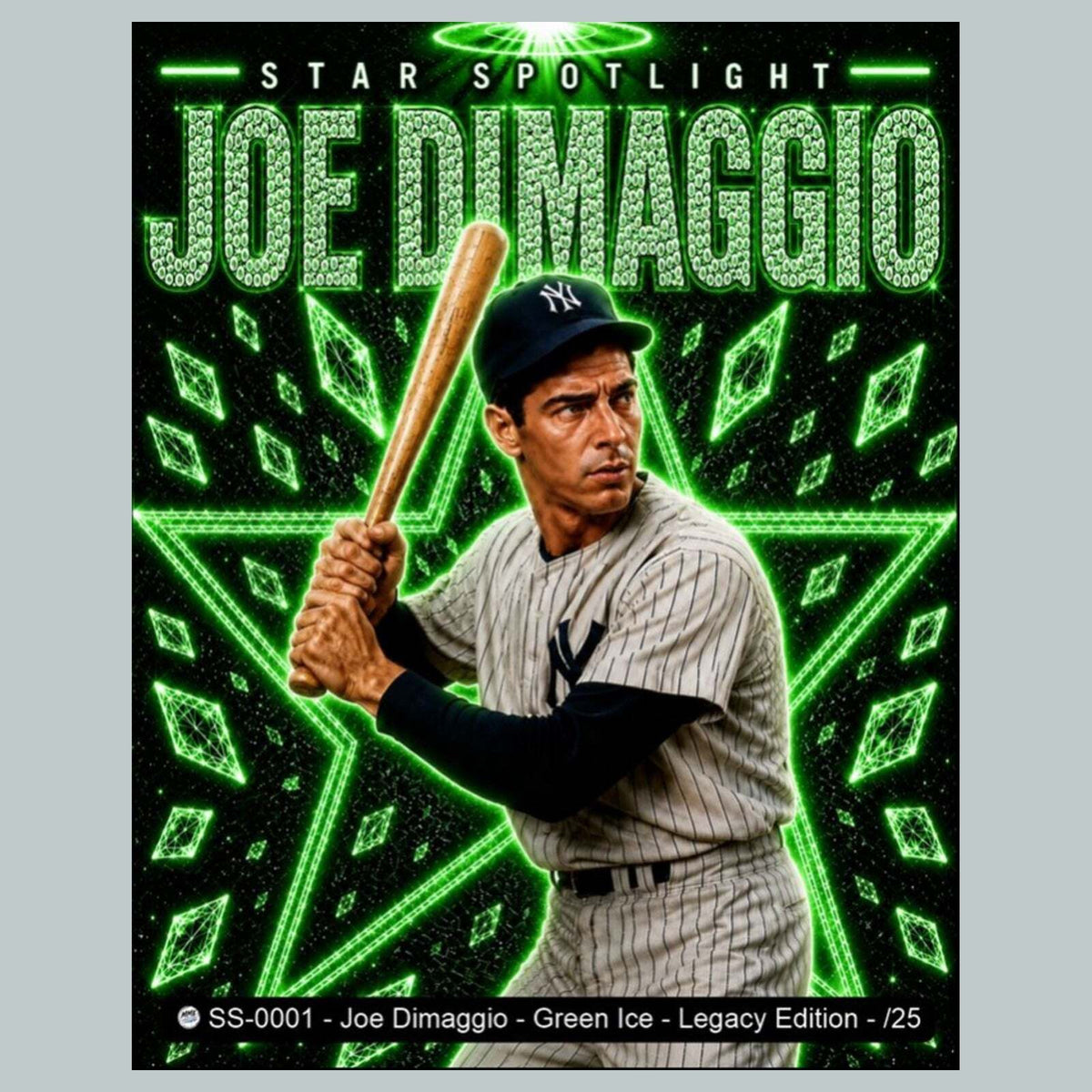 2937 Joe DiMaggio /25 Star Spotlight Series Limited Edition Ice Print