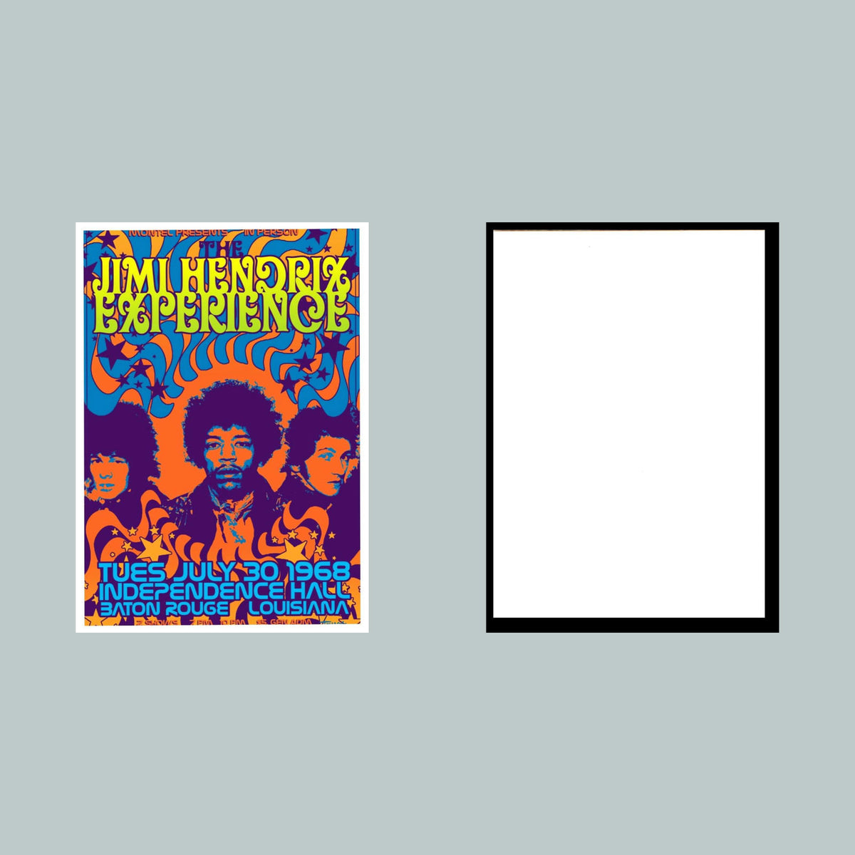 0841 8x10 Glossy Photo Jimi Hendrix 1968 Concert Poster Fast Shipping MS