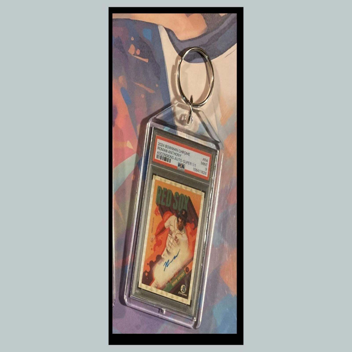 3385 Roman Anthony 2024 Chrome Ascensions SuperFractor Auto Custom Made Keychain