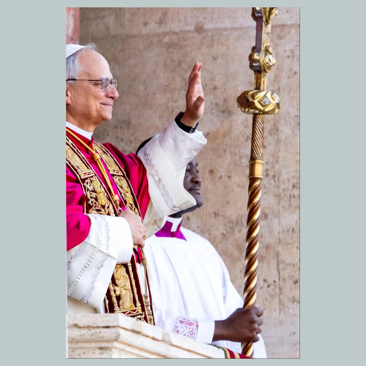 1267 Pope with Staff 8x10 Glossy Photo - Fast-Secure Shipping MS