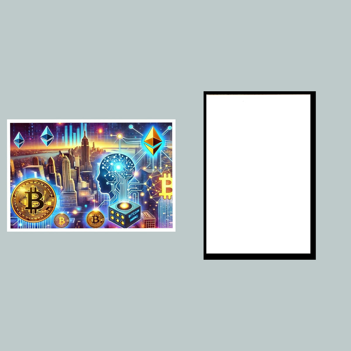 0486 AI Blue Borders 8x10 Glossy Photo - Fast-Secure Shipping MS