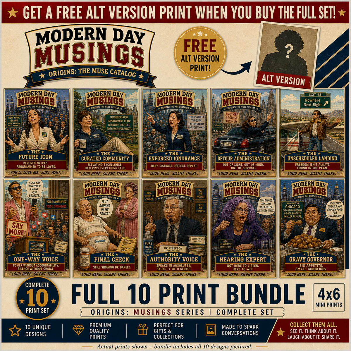 2622 Musings Bundle | Zoom Art | Parody Musings Series | 10 Different Prints