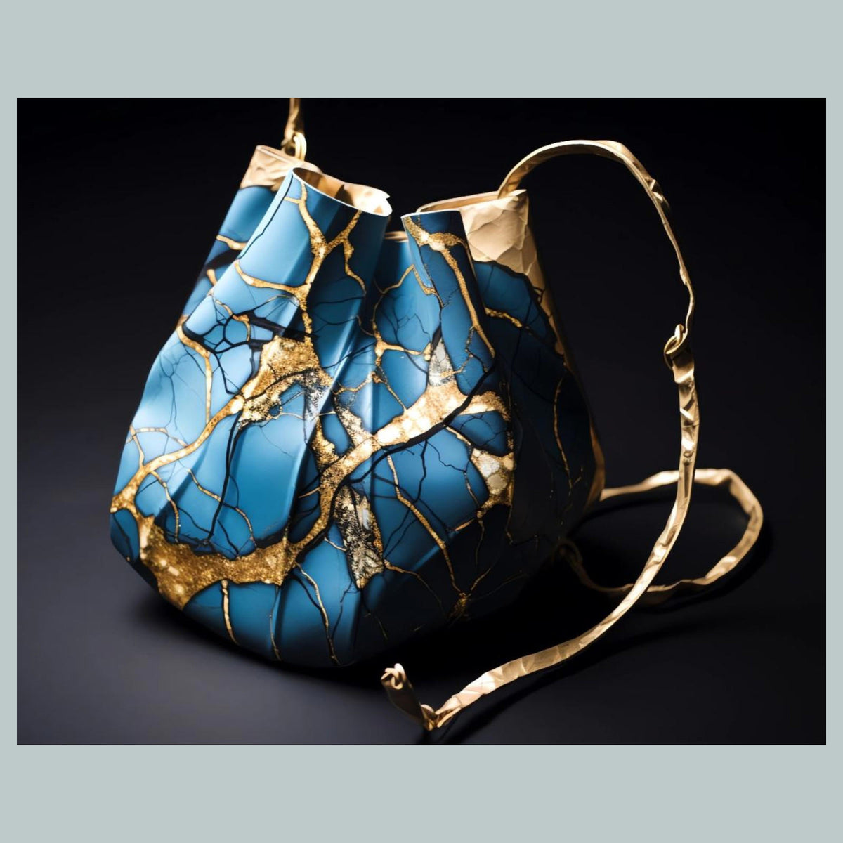 0857 8x10 Glossy Photo Kintsugi Blue Bag Fast Shipping MS