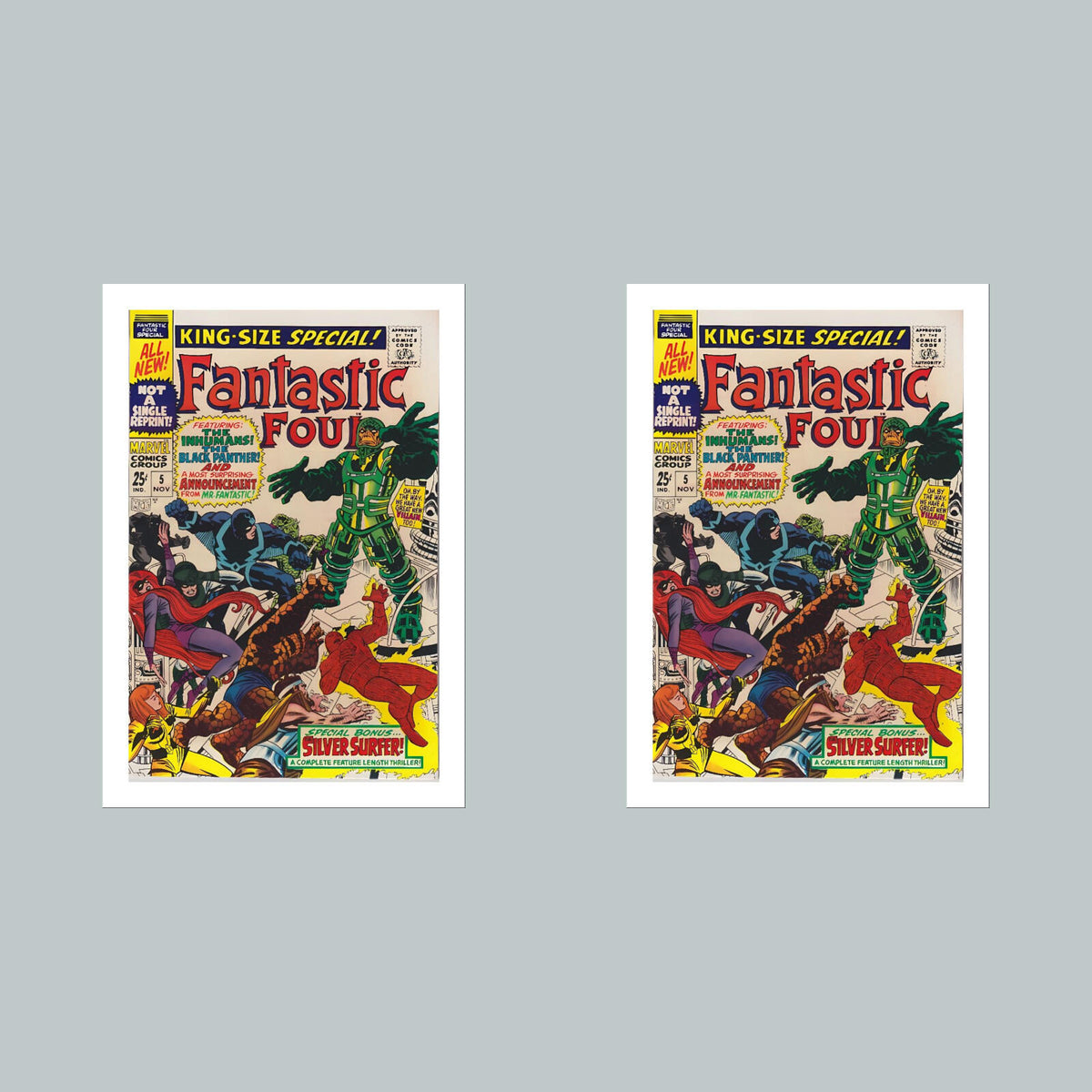 2142 Fantastic Four 8x10 Glossy Photo Comic Book Cover Fast-Secure Shipping