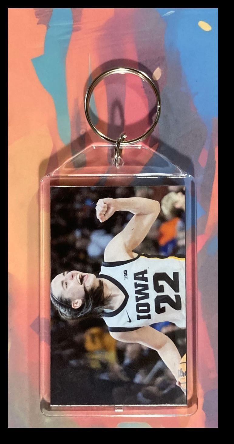3326 Caitlin Clark Custom Hand Made Keychain - Makes A Great Gift