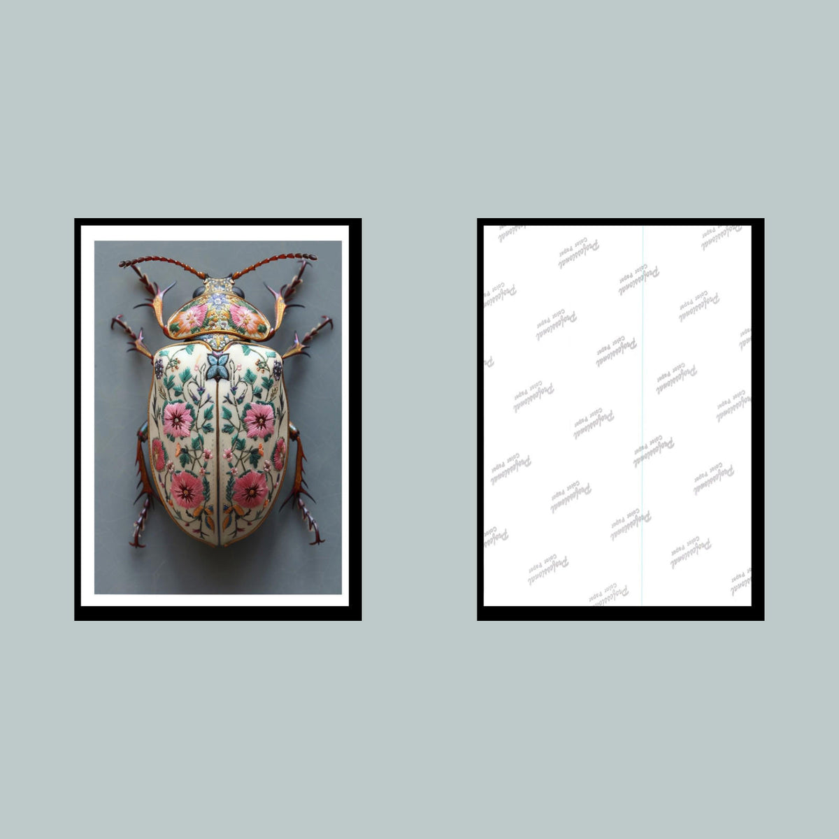 0361 P -8X10 Beetle with Flowers Glossy Photo Fast-Secure Shipping MS