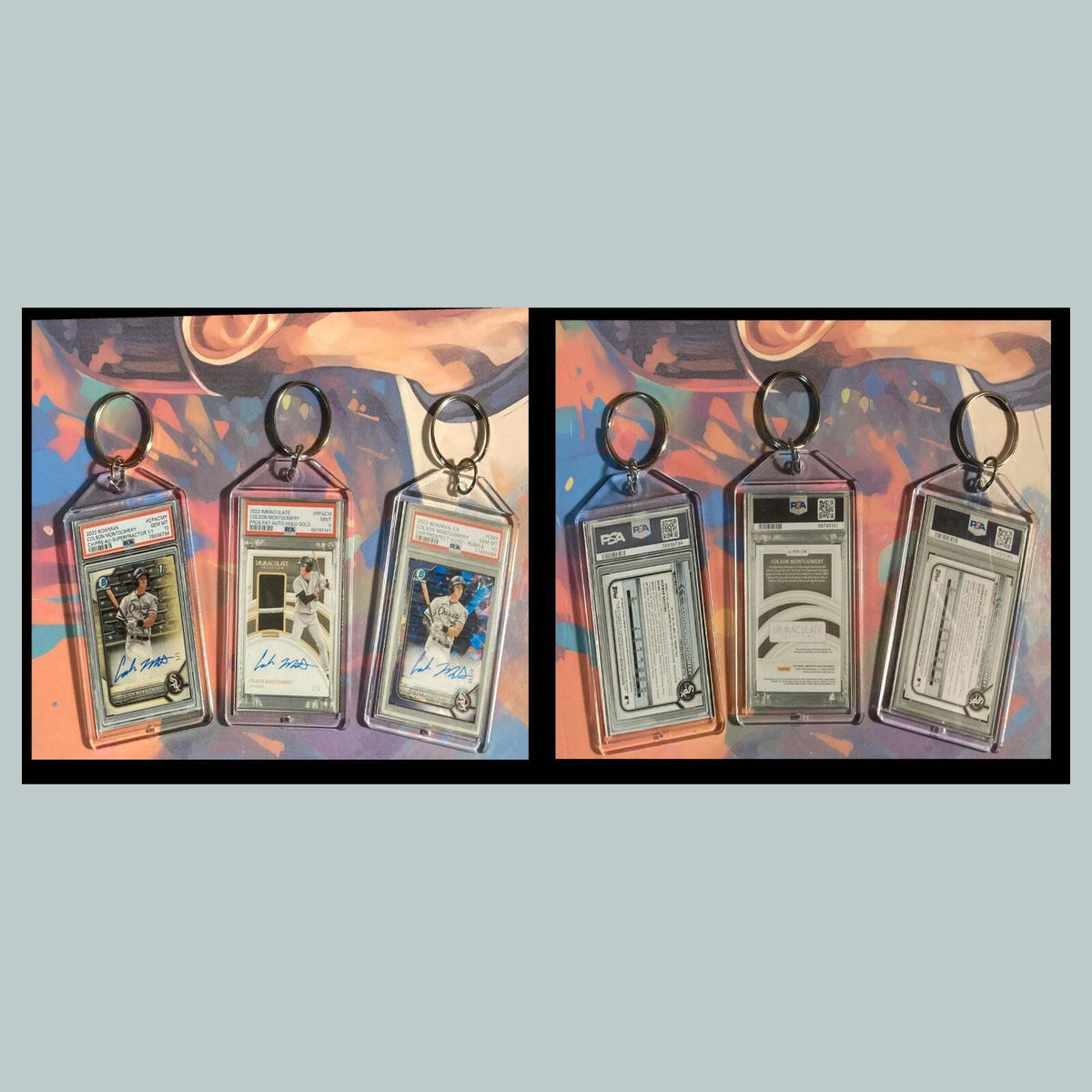 3463B Colson Montgomery 3 Pack Bundle -3 Different Custom Novelty Keychains-Gift