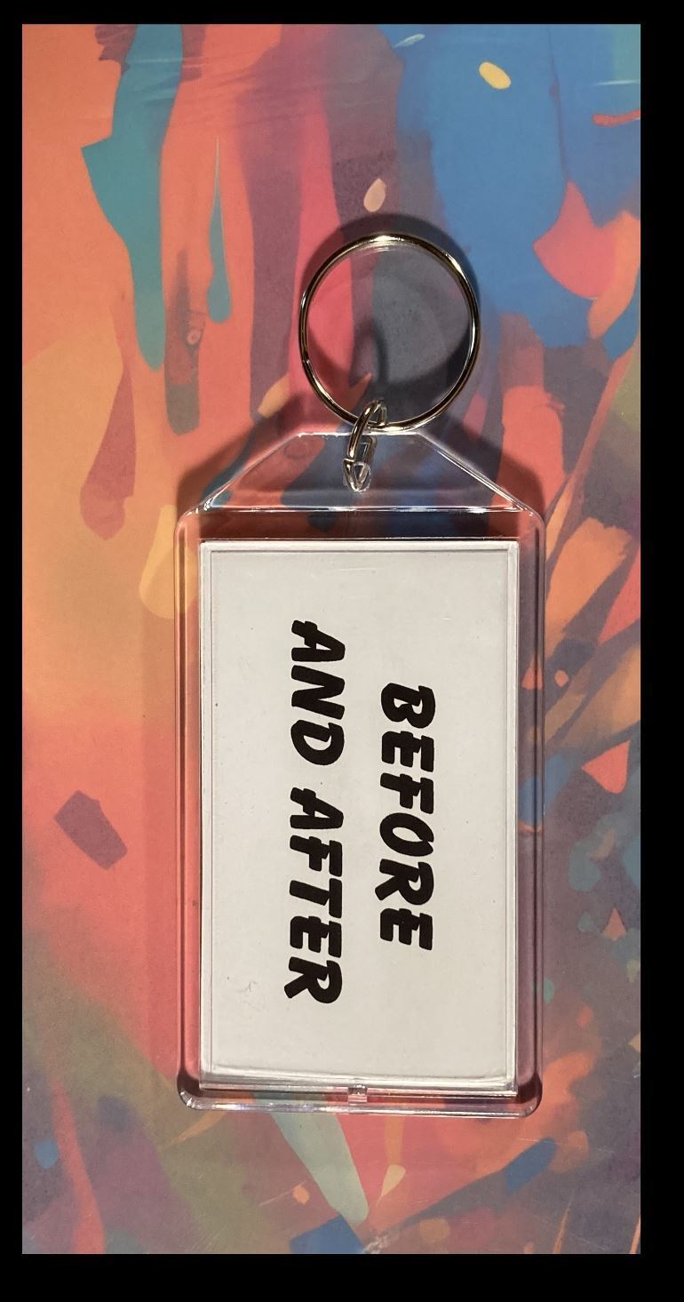3352 Trump Before And After Proof Custom Hand Made Keychain-Makes A Great Gift