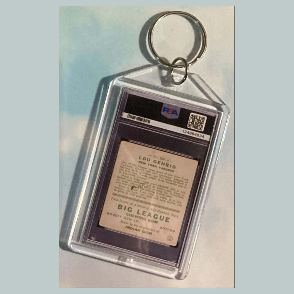 3628 Lou Gehrig 1933 Goudey Custom Hand Made Keychain