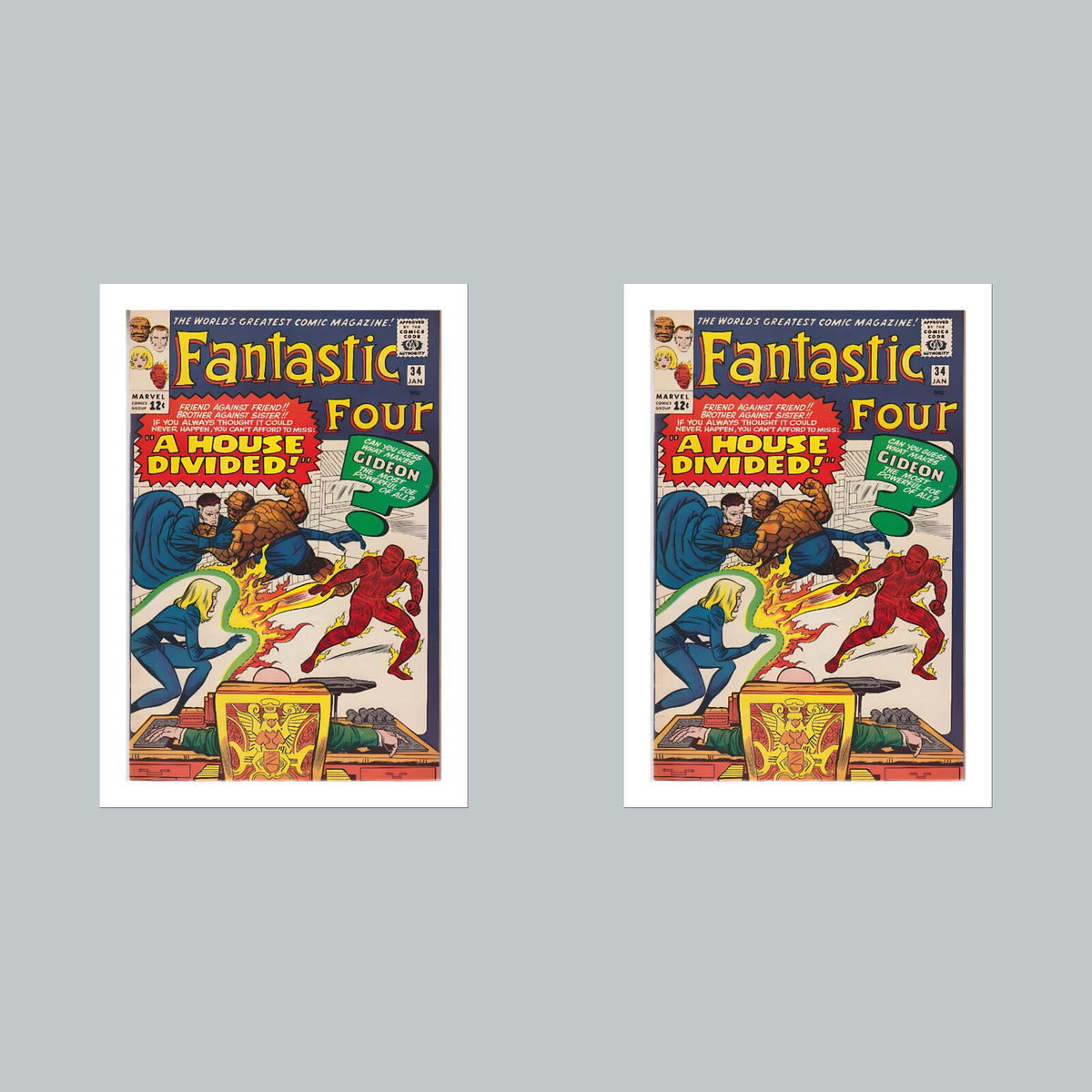 1961 Fantastic Four 8x10 Glossy Photo Comic Book Cover Fast-Secure Shipping