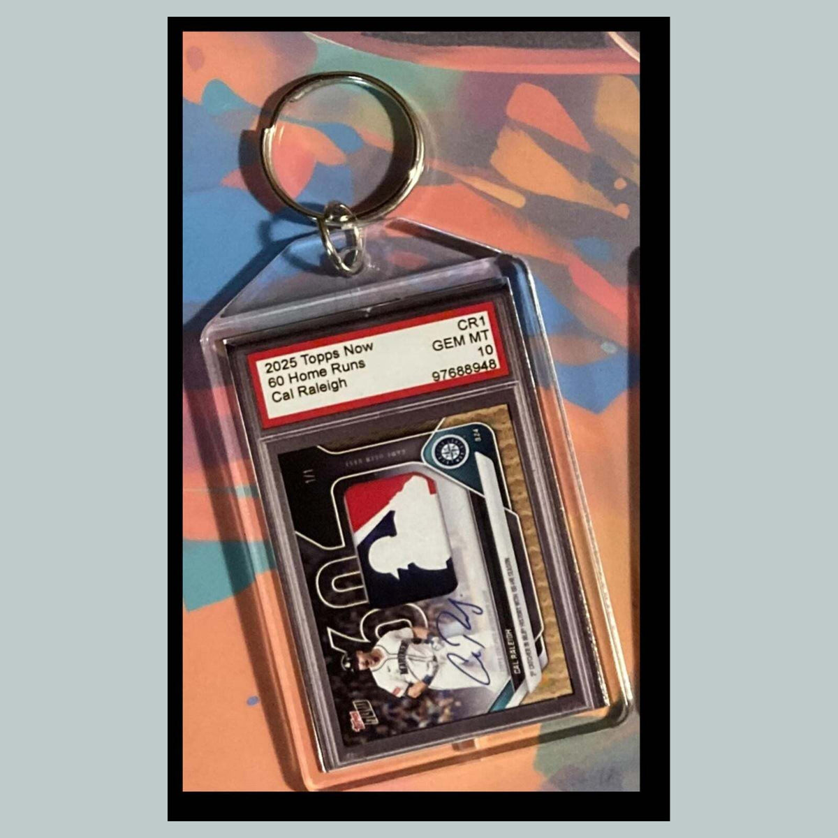 3523 Cal Raleigh 60 HR Record 2025 Now Custom Made Keychain-Makes A Great Gift