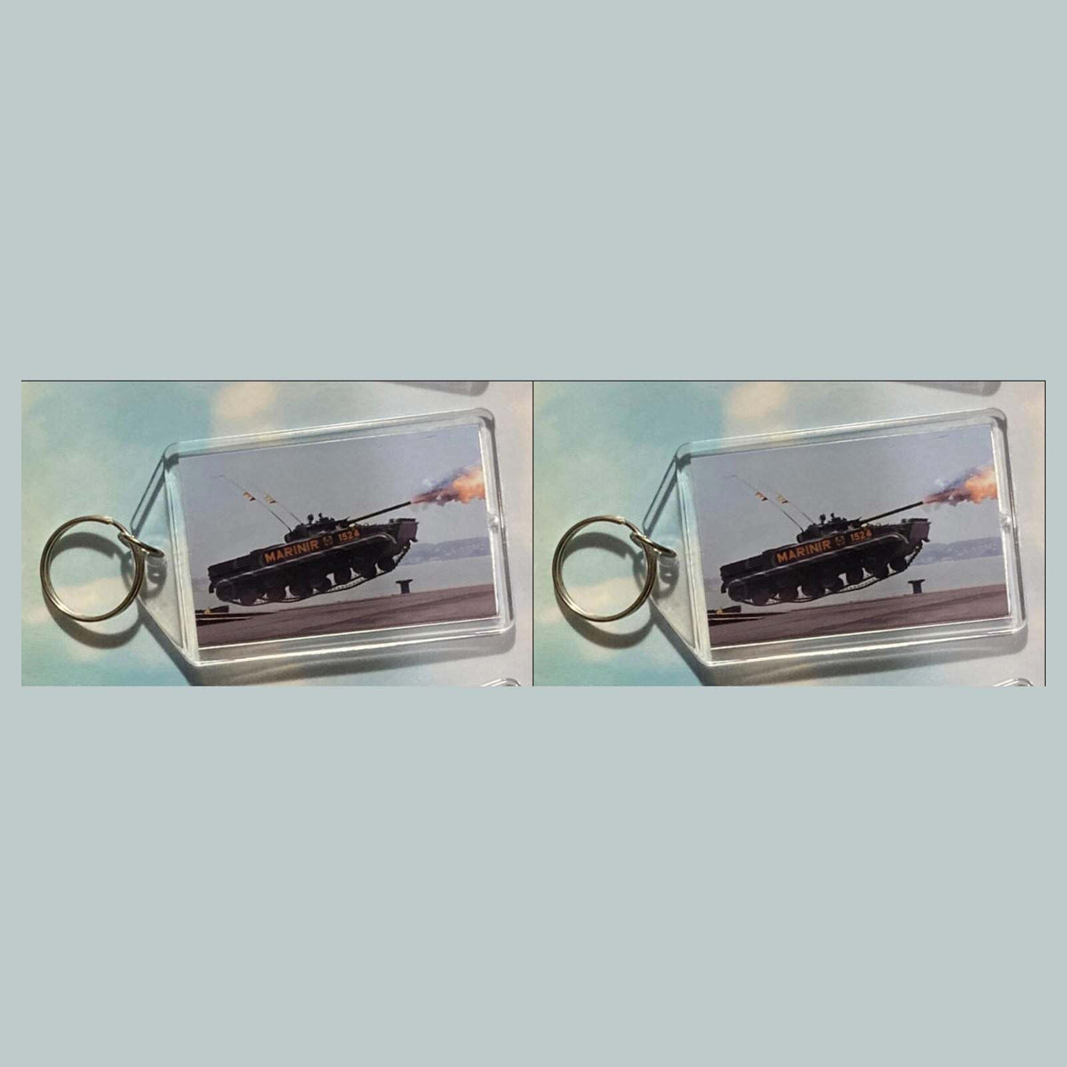 3554 BMP-3F Amphibious Armoured Tank Keychain | Vintage Automobile Keychain MSC KYC
