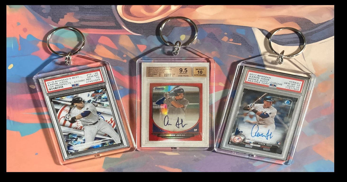3141B Aaron Judge 3 Pack Bundle 3 Different Custom Novelty Keychains